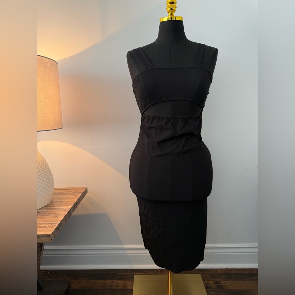 Nasty Gal | Black Cutout Bodycon Midi Dress